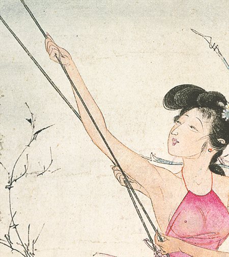 左贡县-胡也佛的仕女画和最知名的金瓶梅秘戏图